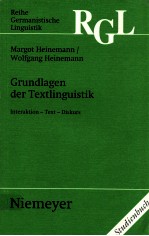 Grundl<em>a</em>gen der <em>Text</em>linguistik:Inter<em>a</em>ktion-<em>Text</em>-Diskurs