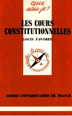 <em>LES</em> COURS CONSTITUTIONNEL<em>LES</em>