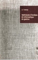 TECHNIQUES D'ANALYSE EN IN<em>F</em>ORMATIQUE DE GESTION