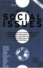 <em>JOURNAL</em> <em>OF</em> <em>SOCIAL</em> <em>ISSUES</em> 201 VOL.<em>67</em>