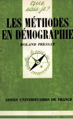 LES M<em>é</em>THODES EN D<em>é</em>MOGRAPHIE