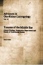ADVANCES IM O<em>TO</em>-RHINO-LARYNGOLOGY  VOL.35  <em>TR</em>AUMA OF <em>TH</em>E MIDDLE EAR  CLINICAL FINDINGS