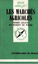 LES MARCH<em>é</em>S AGRICOLES