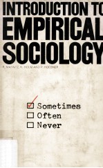 <em>Introduction</em> to Empirical Sociology