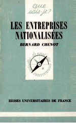 LES ENTREPRISES NATIONALIS<em>é</em>ES