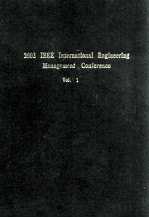 <em>2</em>00<em>2</em> IEEE INTERNATIONAL <em>ENGINEERING</em> MANAGEMENT CONFERENCE <em>Volume</em> 1