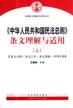 《中华人民共和国民法总则》条文理解与适用  上  条文对照·条文主旨·条文理解·审判实务