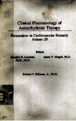 <em>CLINICAL</em> PHARMACOLOGY <em>OF</em> ANTIARRHYTHMIC <em>THERAPY</em> PERSPECTIVES IN CARDIOVASCULAR RESEARCH VOLUME10