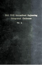 <em>2</em>00<em>2</em> IEEE INTERNATIONAL <em>ENGINEERING</em> MANAGEMENT CONFERENCE <em>Volume</em> II