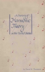 A history of Harmonic <em>Theory</em> <em>in</em> the United States