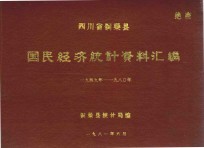 四川省铜梁县  国民经济统计资料<em>汇编</em>  1949-1980年