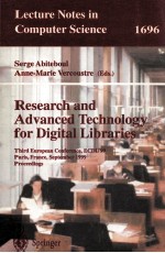 Lecture Notes in Computer Science 1696:Rese<em>a</em>rch <em>a</em>nd <em>A</em>dv<em>a</em>nced <em>Technology</em> <em>for</em> Digit<em>a</em>l <em>Libr<em>a</em>ries</em>