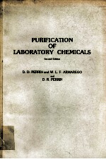 PURIFICATION <em>OF</em> <em>LABORATORY</em> CHEMICALS SECOND EDITION
