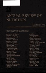 Annual Review <em>of</em> Nutrition: 2001 (Annual Review <em>of</em> Nutrition)
