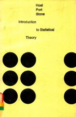 <em>INTRODUCTION</em> TO STATISTICAL THEORY