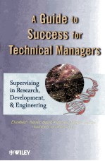 A GUIDE <em>TO</em> SUCCESS FOR TECHNICAL MANAGERS:SUPERVISING IN <em>RESEARCH</em>