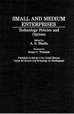 SMALL <em>AND</em> MEDIUM ENTERPRISES:Technology Policies <em>and</em> Options