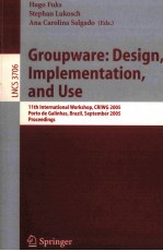<em>Lecture</em> <em>Notes</em> <em>in</em> <em>Computer</em> <em>Science</em> 3706:Groupware:Design