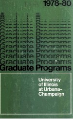 1978-80 Graduate Programs <em>University</em> <em>of</em> Illinois At Urbana-Champaign