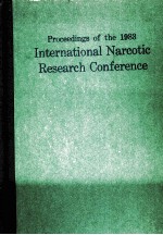 <em>PROCEEDINGS</em> <em>OF</em> THE <em>1</em>983 <em>INTERNATI<em>ON</em>AL</em> NARCOTIC RESEARCH <em>C<em>ON</em>FERENCE</em> <em>VOLUME</em>33 SUPPLEMENTⅠ