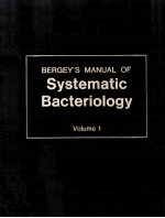 Bergey's <em>Manual</em> <em>of</em> Systematic Bacteriology  1