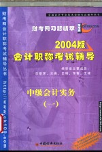 2004版会计职称  中级  初级  考试辅导  中级会计实务  1