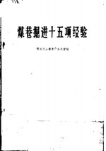 煤巷<em>掘进</em>十五项经验