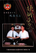 钦州文史  第11辑  钦州政协<em>十</em>年  纪念文集