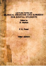 LECTURE NOTES ON CLINIC<em>A</em>L MEDICINE <em>A</em>ND SURGERY <em>FOR</em> DENT<em>A</em>L <em>STUDENTS</em>  THIRD EDITION