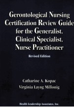 Gerontological Nursing Certification Review <em>Guide</em> for the Generalist