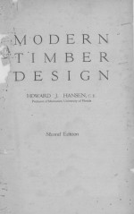 MODERN TIMBER <em>DESIGN</em> <em>SECOND</em> <em>EDITION</em>