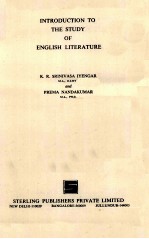 <em>INTRODUCTION</em> <em>TO</em> <em>THE</em> STUDY OF ENGLISH <em>LITERATURE</em>