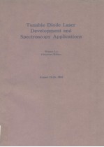 Tunable Diede Laser <em>Development</em> <em>and</em> Spectroscopy <em>Applications</em> I983