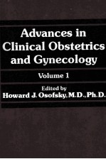 ADVANCES <em>IN</em> CL<em>IN</em>ICAL OBSTETRICS AND GYNESOLOGY  <em>VOLUME</em> 1