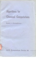 <em>Algorithms</em> for Chemical Computations