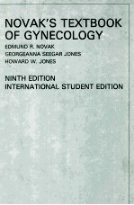 NOVAK`S TEXTBOOK OF GYNECOLOGY  NINTH EDITION INTERNATIONAL STUDENT EDITION