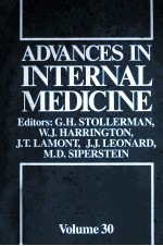 <em>ADVANCES</em> IN INTERNAL MEDICINE  <em>VOLUME</em> 30