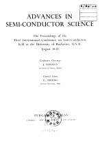 Advances <em>in</em> semi-conductor science.