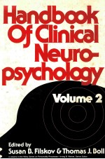 HAND<em>B</em>OOK OF <em>C</em>LINI<em>C</em>AL NEUROPSY<em>C</em>HOLOGY  VOLUME 2