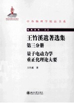 <em>王</em><em>竹溪</em>遗<em>著</em>选集 第3分册 量子电动力学重正化理论大要