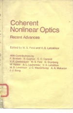 Coherent <em>Nonlinear</em> <em>Optics</em> Recent Advances