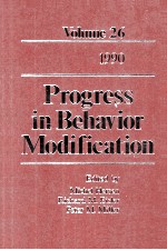 PROGRESS IN BEHAVIOR <em>M</em>ODIFICATION  VOLU<em>M</em>E  26  1990