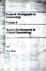 <em>RESEARCH</em> MONOGRAPHS <em>IN</em> IMMUNOLOGY VOLUME 6  RECENT <em>DEVELOPMENTS</em> <em>IN</em> CL<em>IN</em>ICAL IMMUNOLOGY