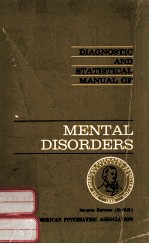DIAGNOSTIC AND STATISTICAL <em><em>MAN</em>UAL</em> <em>OF</em> MENTAL DISORDERS  SECOND <em>EDITION</em>
