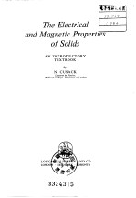 The electr<em>i</em>cal and magnet<em>i</em>c <em>Propert<em>i</em>es</em> <em>of</em> Sol<em>i</em>ds