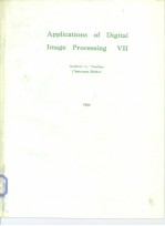 <em>Applications</em> of digital <em>image</em> <em>processing</em> VII 1984