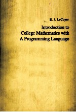 <em>INTRODUCTION</em> TO COLLEGE M<em>A</em>THEM<em>A</em>TICS WITH <em>A</em> PROGR<em>A</em>MMING L<em>A</em>NGU<em>A</em>GE