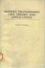Modern transmission line <em>theory</em> and <em>applications</em>.1979