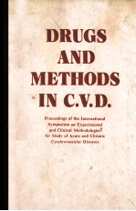 Drugs and <em>methods</em> in C.V.D.:proceedings <em>of</em> the International Symposium on Experimental and Clinical 