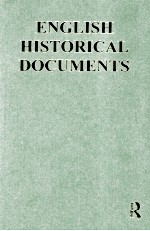 ENG<em>L</em>ISH HISTORICA<em>L</em> DOCUMENTS  VO<em>L</em>UME V(A)  1558-1603